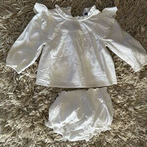 Baby white outfit set